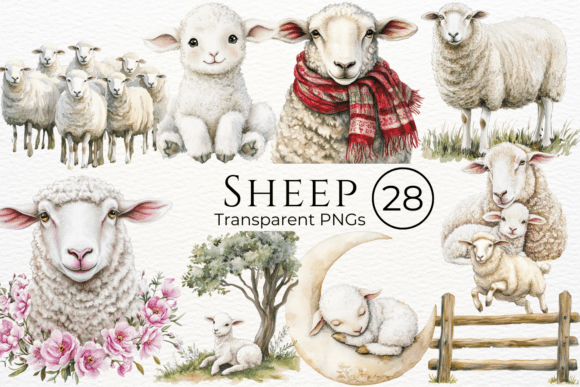 Download Sheep Watercolor Cliparts - Clipart Collection