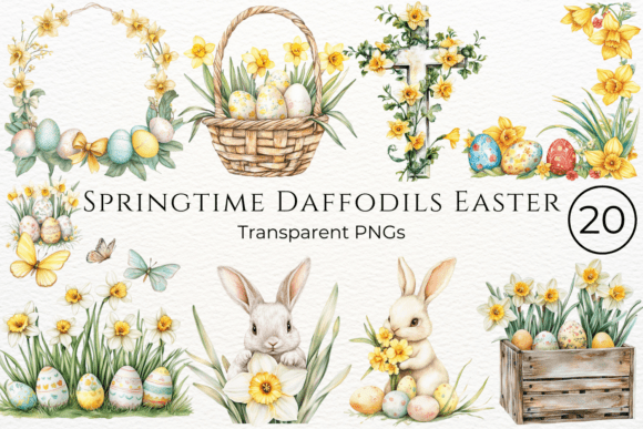 Download Springtime Daffodils Easter Cliparts - Clipart Collection
