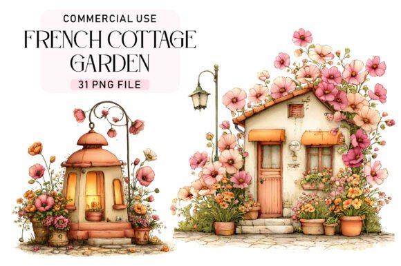 Download French Cottage Garden Clipart - Clipart Collection