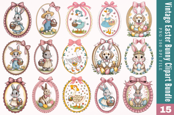 Download Vintage Easter Bunny Clipart Sublimation - Clipart Collection