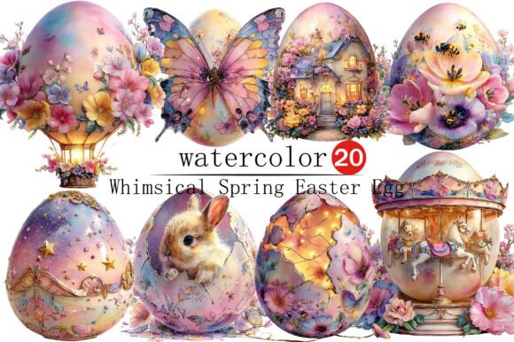 Download Whimsical Spring Easter Egg Clipart - Clipart Collection