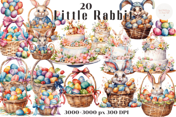 Download Easter Bunny Clipart, Easter Eggs Basket - Clipart Collection