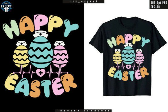 Download Retro Happy Easter T-shirt Design - Happy easter Collection