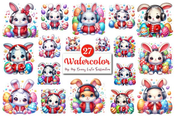 Download Hip Hop Bunny Easter PNG Clipart Bundle - Clipart Collection