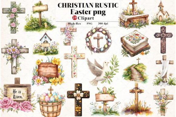 Download Christian Rustic Easter Clipart - Clipart Collection