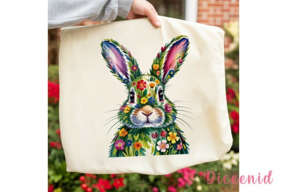 Download Floral Watercolor Bunny PNG Clipart - Clipart Collection