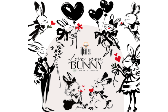 Download Hand Drawn Cute Bunny Clipart - Clipart Collection