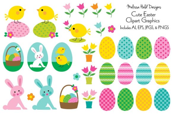 Download Cute Easter Clipart Graphics - Clipart Collection