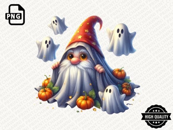 Download Watercolor Halloween Gnome Clipart PNG - Clipart Collection