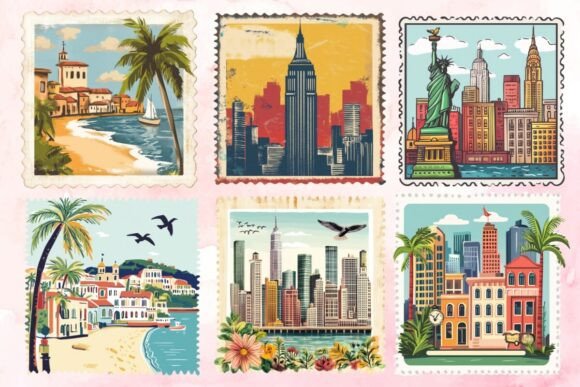 Download Summer Cities Postcard Clipart - Clipart Collection