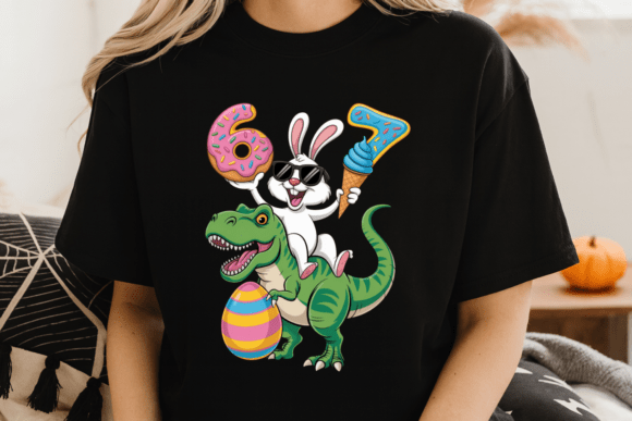 Download Funny Easter Bunny Riding Dinosaur PNG - Premium Resources