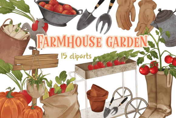 Download Farmhouse Garden Greenery Clipart - Clipart Collection