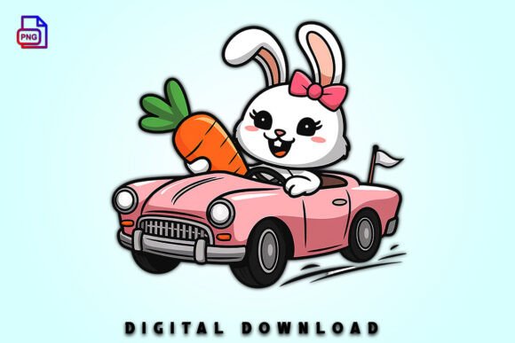 Download Pastel Easter Bunny Clipart Car PNG - Clipart Collection
